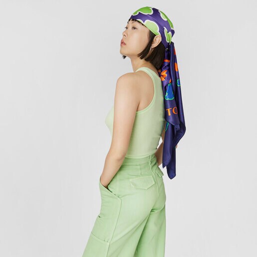 צעיף TOUS Nisia מפוליאסטר בצבע שחור