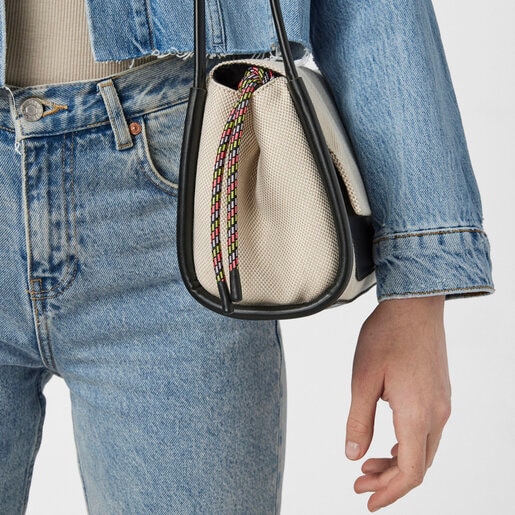 Medium beige TOUS Empire Cotton Crossbody bag