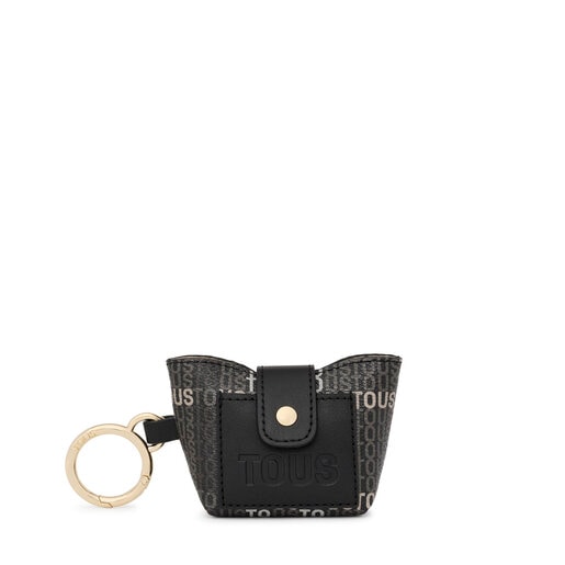 Mini colgante negro con bolsa interior TOUS Cecilia