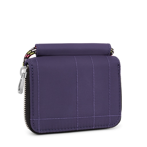 Purple TOUS Empire Padded Hanging change purse