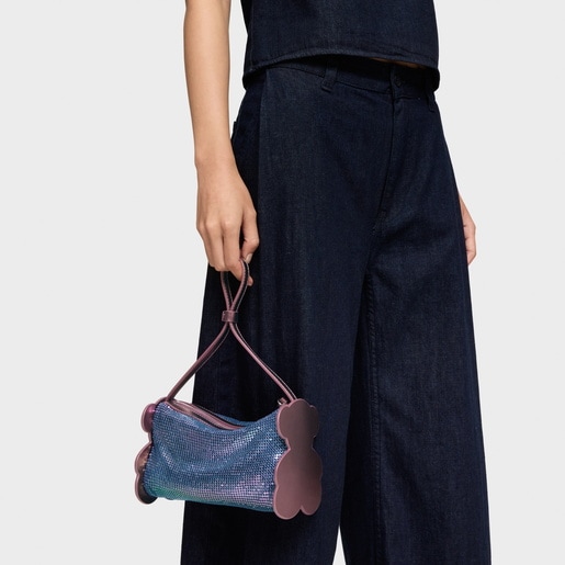 حقيبة كتف باللون العنابي من تشكيلة TOUS Salsi