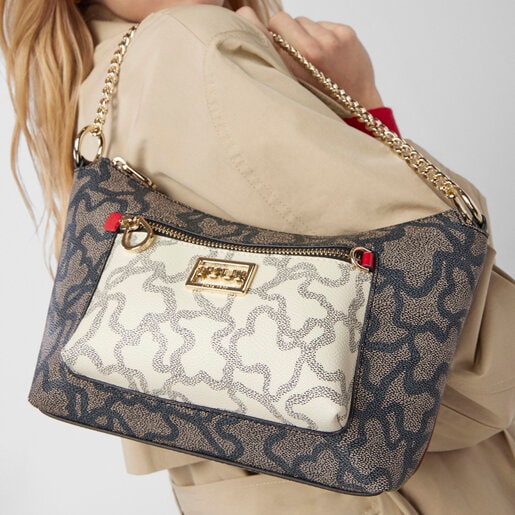 Разноцветная и красная сумка-кроссбоди «baguette» Kaos Icon