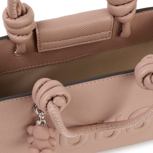 Taupe-colored horizontal Minibag TOUS La Rue New