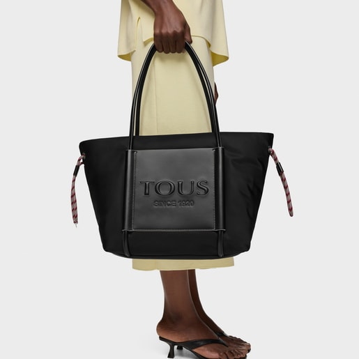 Large black Empire Soft Tote bag