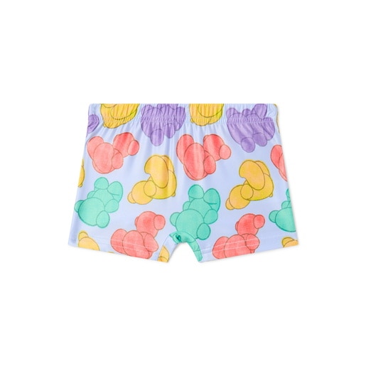 Bañador bóxer de niño Aqua azul celeste
