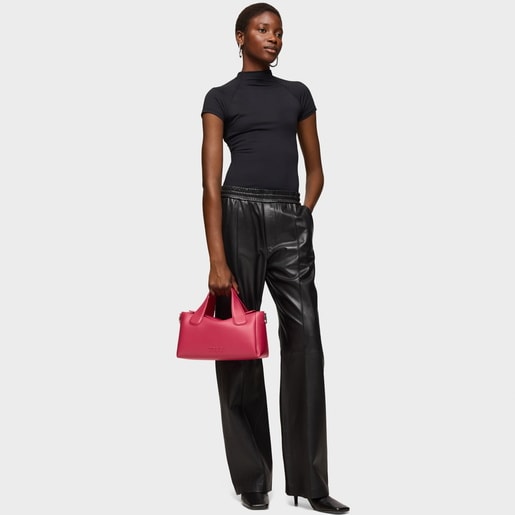 Medium fuchsia City bag TOUS Bloom