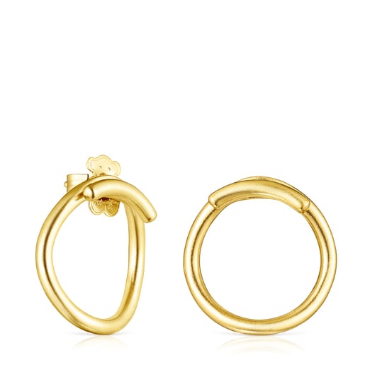 Silver vermeil Hav circular Earrings | TOUS