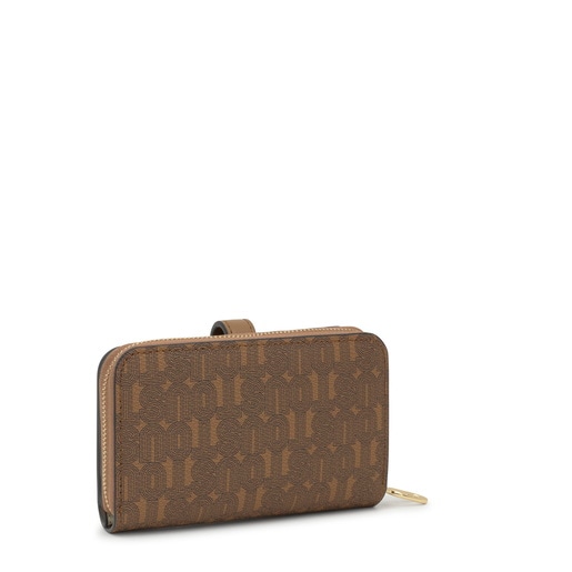 Earth-colored Wallet TOUS Buckles Silhouette