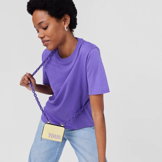 イエローのハンギング・コインパース TOUS Carol