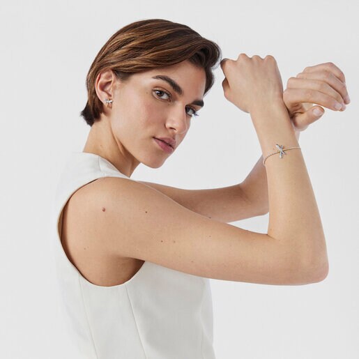 Pulsera Real Mix Bera de Plata y Plata con baño de oro 18 kt sobre plata