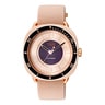 Nude-colored IPRG steel analog Watch with pink elastic bracelet Osier