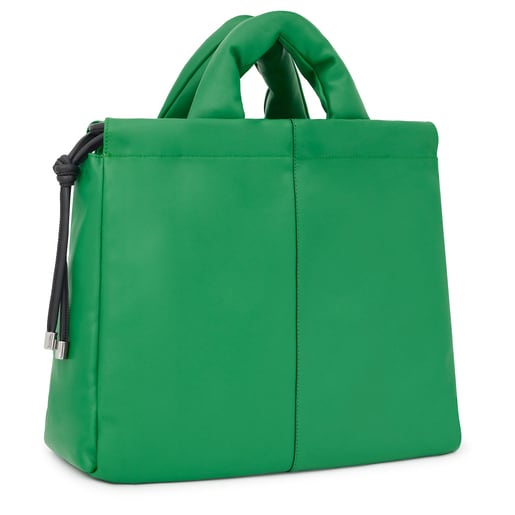 Large green leather TOUS Cloud One-shoulder bag