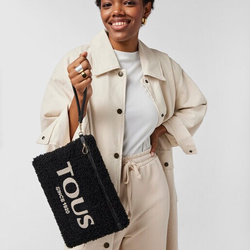 Черный клатч Amaya Warm