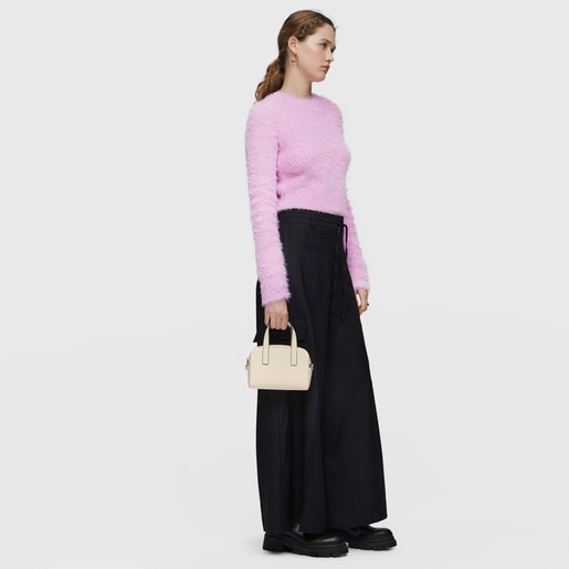Small beige Bowling bag TOUS La Rue New