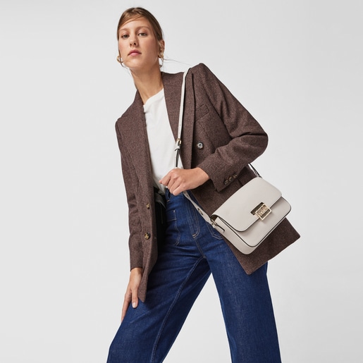 Сумка-кроссбоди TOUS Legacy из бежевой кожи