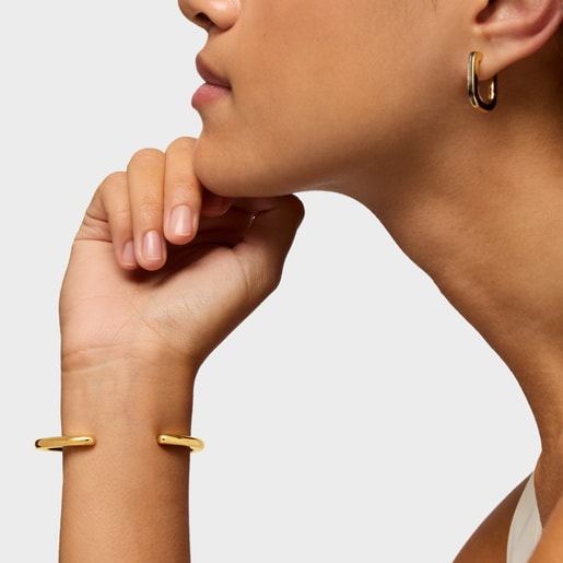 أسورة من العقيق والفضة المطلية بالذهب عيار 18 قيراطًا من التشكيلة Line