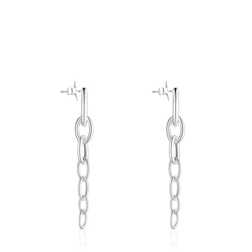 Long TOUS Calin Earrings with rings