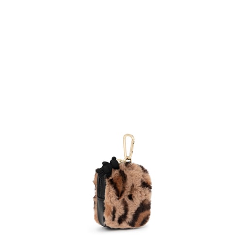 Small beige and black Amaya Wild Change purse