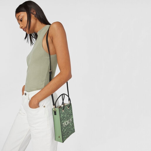 Mini bolso caqui TOUS Kaos Mini Evolution