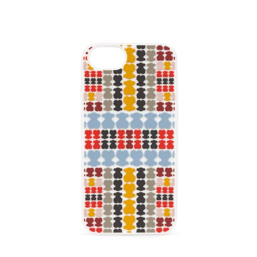 Jeans-red Tartan Rubber iPhone 6S/7/8 case