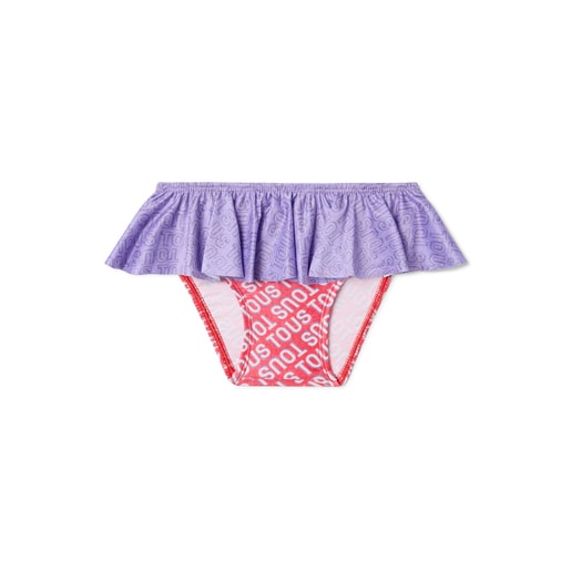Girl's bikini bottoms in Logo lilac