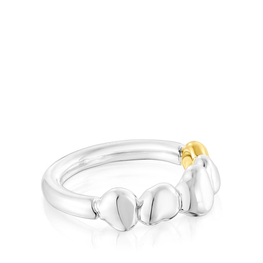 Two-tone TOUS Joy Bits ring with organic shapes