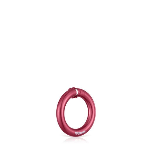 Small red-colored silver Ring Hold