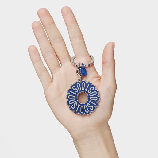 Blue Key ring TOUS Circle Logo