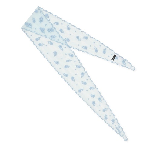 وشاح مطرز باللون الأزرق السماوي من التشكيلة TOUS Daisy