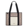 Large taupe TOUS Kaos Mini Evolution Amaya Shopping Bag