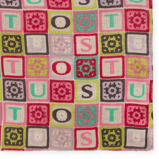 Yellow TOUS Crochet Foulard