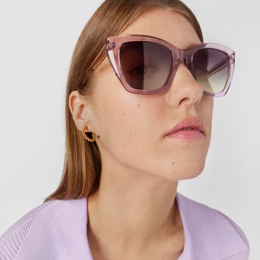 Lilac-colored Sunglasses Pale Square