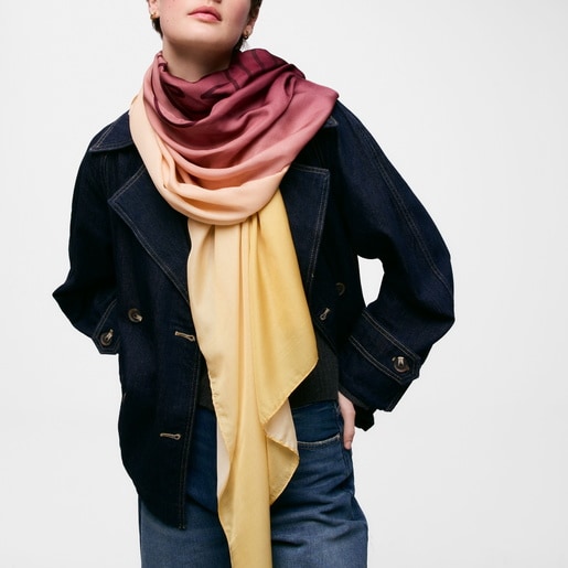 Foulard burdeos multi TOUS Lines Gradient