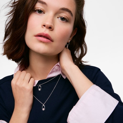 Silver and quartz Necklace TOUS Camille