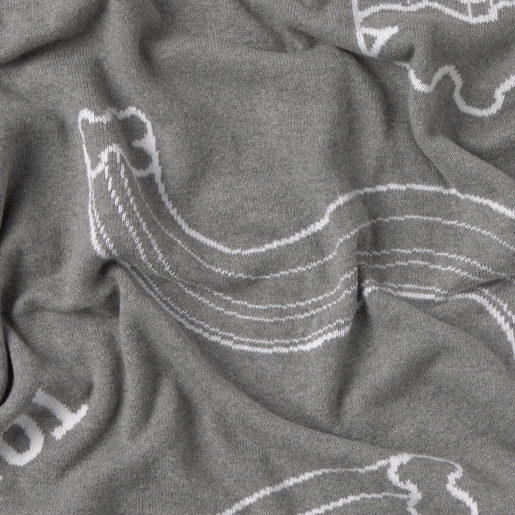 Reversible baby blanket in Nilo grey