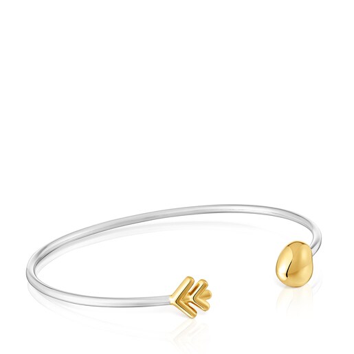 צמיד בנגל בשני גוונים מקולקציית TOUS Flechazo