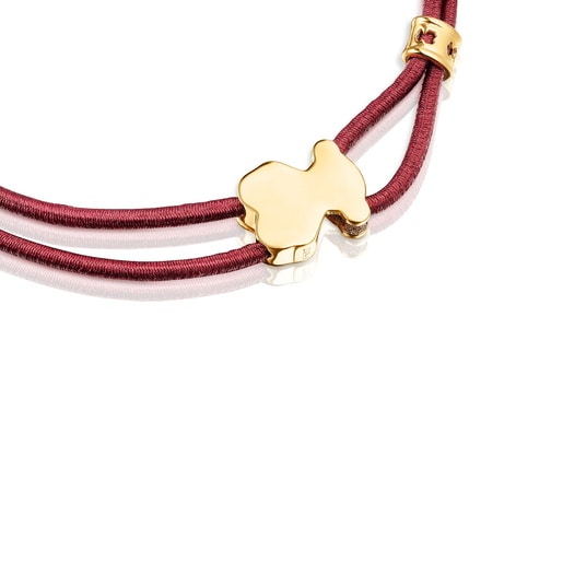 Burgundy Sweet Dolls Elastic bracelet