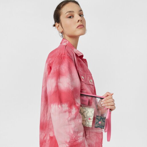 حقيبة كلاتش TOUS Kaos Summer بلون وردي