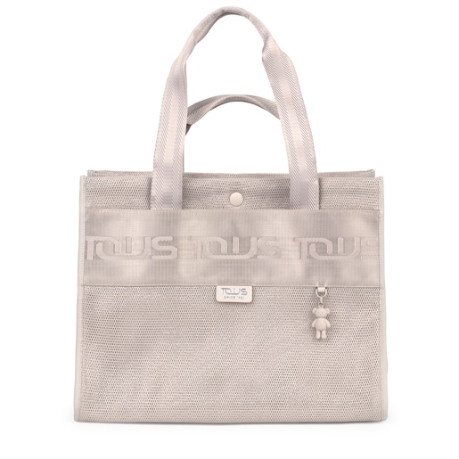 Sac shopping Ina TOUS grand gris