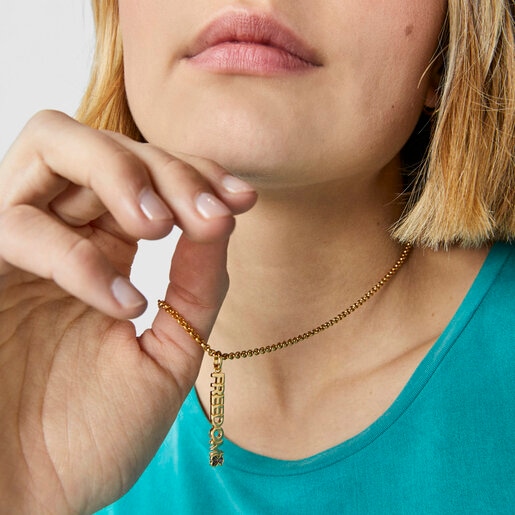 TOUS Crossword Freedom Pendant