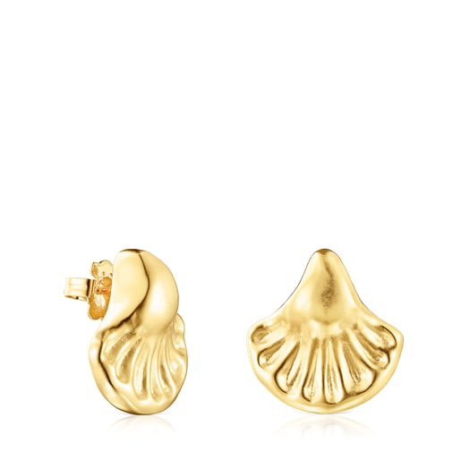 Silver Vermeil Oceaan shell Earrings