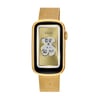 Smartwatch with gold-colored IPG steel bracelet and gold-colored IPG aluminum case TOUS T-Band Mesh