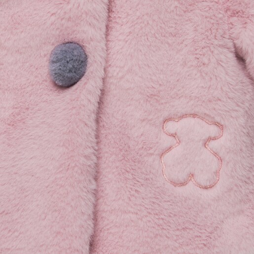 Abrigo de pelo Pink Rosa