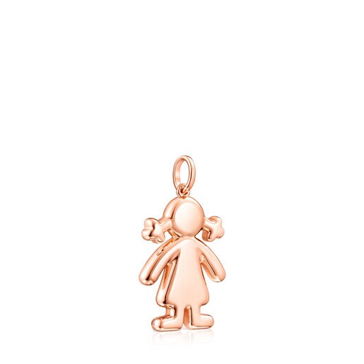 Rose Silver Vermeil Sweet Dolls girl Pendant | TOUS