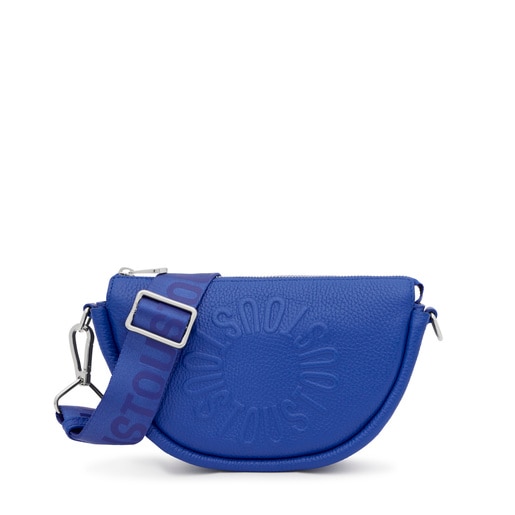 Medium electric blue leather Crossbody bag TOUS Miranda