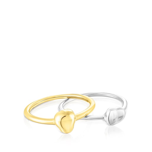 Silver and silver vermeil TOUS Joy Bits rings