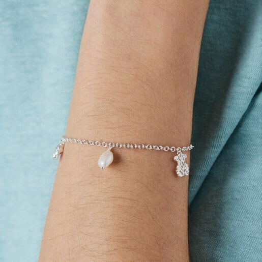 Pulsera Oceaan de plata y perlas