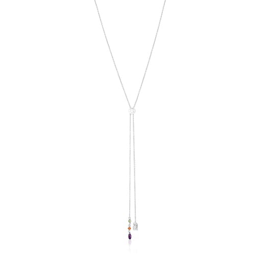 Silver Sea Vibes Necklace with gemstones | TOUS