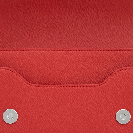 Sac à bandoulière rouge moyen TOUS Audree Pockets