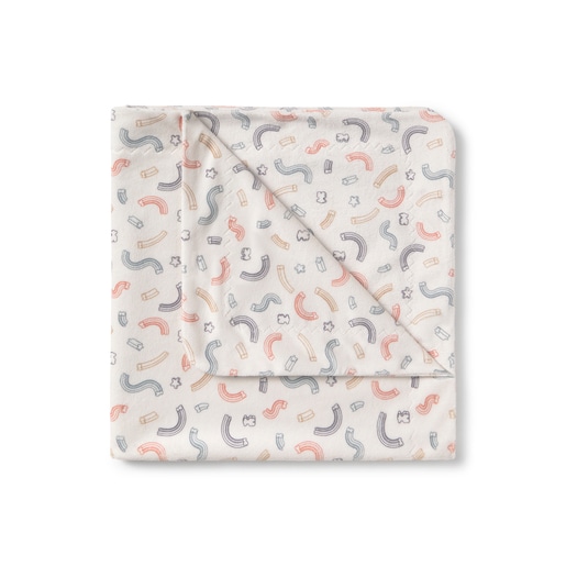 Short-pile fleece baby blanket in Arc unique